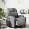 Stella Homewares Electric Massage Recliner Chair Grey Faux Leather