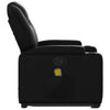 Stella Homewares Stand up Massage Recliner Chair Black Faux Leather