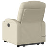 Stella Homewares Stand up Massage Recliner Chair Cream Faux Leather