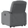 Stella Homewares Stand up Massage Recliner Chair Grey Faux Leather