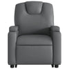 Stella Homewares Stand up Massage Recliner Chair Grey Faux Leather