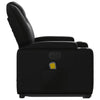 Stella Homewares Electric Stand up Massage Recliner Chair Black Faux Leather