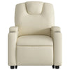Stella Homewares Electric Stand up Massage Recliner Chair Cream Faux Leather