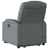 Stella Homewares Electric Stand up Massage Recliner Chair Grey Faux Leather