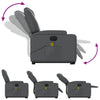 Stella Homewares Electric Stand up Massage Recliner Chair Grey Faux Leather