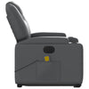 Stella Homewares Electric Stand up Massage Recliner Chair Grey Faux Leather