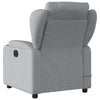 Stella Homewares Massage Recliner Chair Light Grey Fabric
