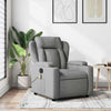 Stella Homewares Massage Recliner Chair Light Grey Fabric