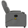 Stella Homewares Massage Recliner Chair Dark Grey Fabric