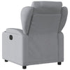 Stella Homewares Electric Recliner Chair Light Grey Fabric