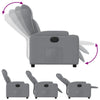 Stella Homewares Electric Recliner Chair Light Grey Fabric