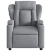 Stella Homewares Electric Recliner Chair Light Grey Fabric