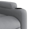 Stella Homewares Electric Recliner Chair Light Grey Fabric