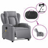 Stella Homewares Electric Massage Recliner Chair Light Grey Fabric