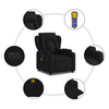 Stella Homewares Electric Massage Recliner Chair Black Fabric