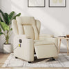 Stella Homewares Electric Massage Recliner Chair Cream Fabric