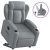 Stella Homewares Stand up Recliner Chair Light Grey Fabric
