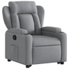 Stella Homewares Stand up Recliner Chair Light Grey Fabric