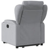 Stella Homewares Stand up Recliner Chair Light Grey Fabric