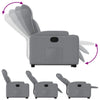Stella Homewares Stand up Recliner Chair Light Grey Fabric