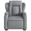 Stella Homewares Stand up Recliner Chair Light Grey Fabric