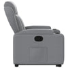 Stella Homewares Stand up Recliner Chair Light Grey Fabric
