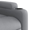 Stella Homewares Stand up Recliner Chair Light Grey Fabric