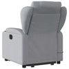 Stella Homewares Stand up Massage Recliner Chair Light Grey Fabric