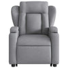 Stella Homewares Stand up Massage Recliner Chair Light Grey Fabric