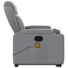 Stella Homewares Stand up Massage Recliner Chair Light Grey Fabric