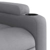 Stella Homewares Stand up Massage Recliner Chair Light Grey Fabric