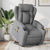 Stella Homewares Stand up Massage Recliner Chair Light Grey Fabric