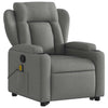 Stella Homewares Stand up Massage Recliner Chair Dark Grey Fabric