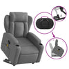 Stella Homewares Stand up Massage Recliner Chair Dark Grey Fabric
