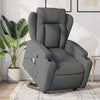 Stella Homewares Stand up Massage Recliner Chair Dark Grey Fabric