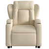Stella Homewares Stand up Massage Recliner Chair Cream Fabric