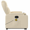 Stella Homewares Stand up Massage Recliner Chair Cream Fabric