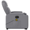 Stella Homewares Electric Stand up Massage Recliner Chair Light Grey Fabric