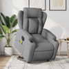 Stella Homewares Electric Stand up Massage Recliner Chair Light Grey Fabric