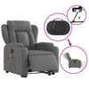 Stella Homewares Electric Stand up Massage Recliner Chair Dark Grey Fabric