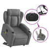 Stella Homewares Electric Stand up Massage Recliner Chair Dark Grey Fabric