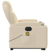 Stella Homewares Electric Stand up Massage Recliner Chair Cream Fabric