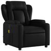 Stella Homewares Massage Recliner Chair Black Faux Leather
