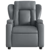 Stella Homewares Massage Recliner Chair Grey Faux Leather