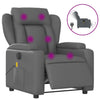 Stella Homewares Electric Massage Recliner Chair Grey Faux Leather