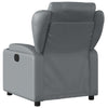 Stella Homewares Electric Massage Recliner Chair Grey Faux Leather
