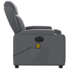 Stella Homewares Electric Massage Recliner Chair Grey Faux Leather
