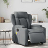 Stella Homewares Electric Massage Recliner Chair Grey Faux Leather