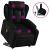 Stella Homewares Stand up Massage Recliner Chair Black Faux Leather