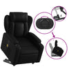 Stella Homewares Stand up Massage Recliner Chair Black Faux Leather